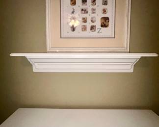White wall shelf