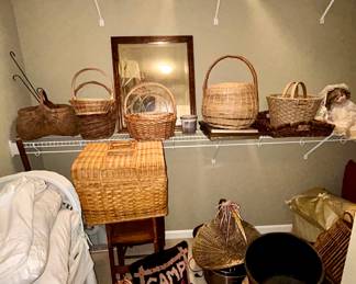 Vintage woven baskets