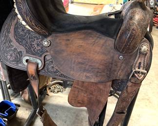 Hilason Flex Tree 16" leather saddle