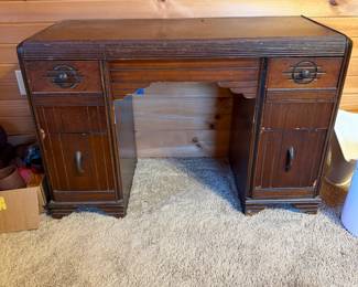 Antique 1930s Art Deco writing desk
