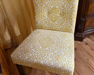 Upholstered armless chair (2)