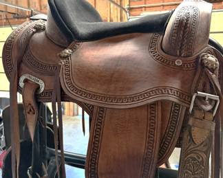 Hilason Flex Tree 16" leather saddle