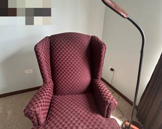 Maroon Foot Reclining Chair