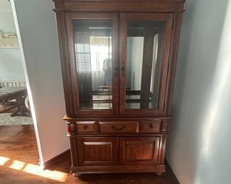 High Quality wood hutch with drawers and cabinets. Perfect as is or a great refinishing project!