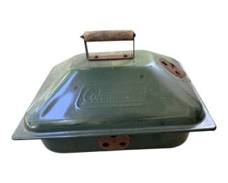 vintage Coleman Pack-Away Portable Fireplace and Grill
