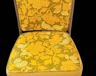Pair of vintage mid-century modern high-back dinette or kitchen side chairs