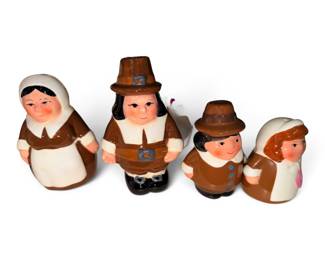 Get ready for Thanksgiving with the sweet, pilgrim salt and pepper shakers