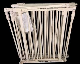 cream-colored metal barrier