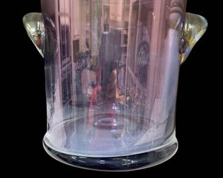 Vintage 1970s Light Amethyst Glass Ice Bucket
