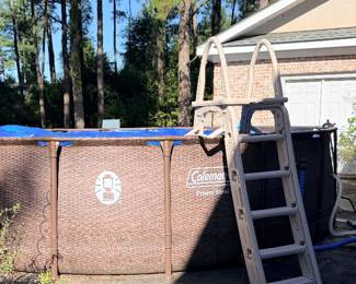 Coleman Power Steel Frame 18 Foot x 48 Inch Round Above Ground Pool Set/ 2 years old