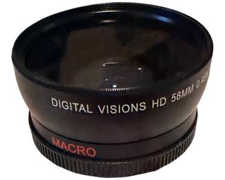 a Digital Visions HD 58mm 2.0x Telephoto Conversion Lens.