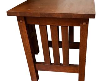 Mission style end table
