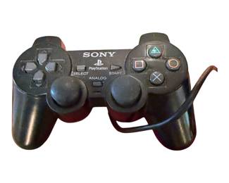 an official Sony PlayStation 2 DualShock 2 Wired Controller (Black)