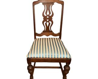 Jacobean dining table side chairs