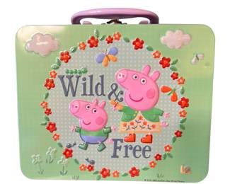Peppa pig puzzle in container. Like new