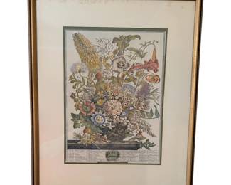 August framed birthday print