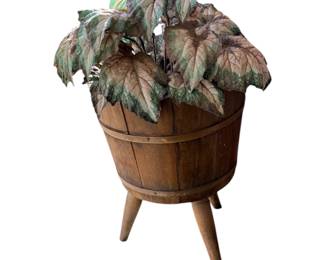 Vintage tripod sewing bucket