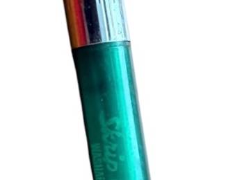 This is  a vintage Sheaffer translucent green school fountain pen with a chrome cap, popular during the 1960s and 1970s.