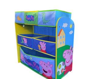 Delta Children Peppa Pig Design & Store 6-Bin Toy Storage Organizer