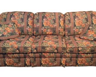 This is a traditional three-seat upholstered sofa manufactured by King Hickory, a high-end furniture brand known for its classic American craftsmanship.