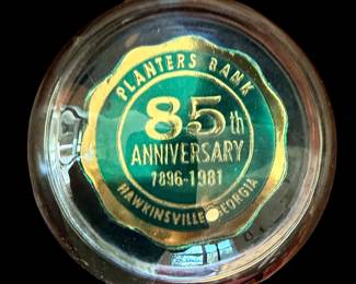 Commemorative 1981 Planters  Bank paperweight