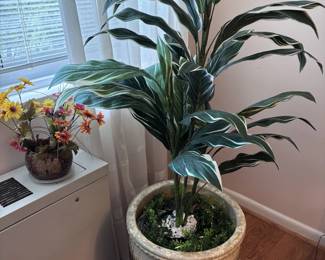faux plant, nice plant pot