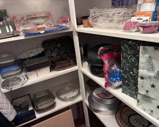 walk-in closet full of kitchen items and much more