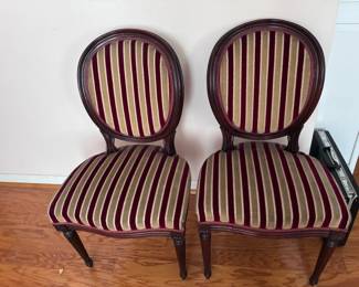 side chairs (part of a set that includes two armchairs also)