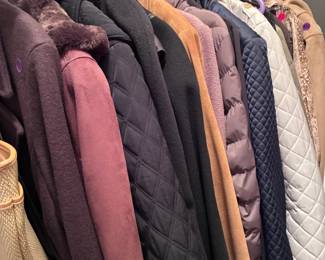 lots of coats and jackets