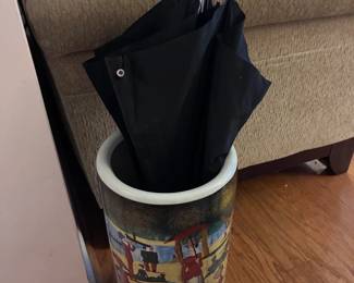 umbrella stand - and an umbrella too