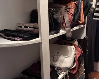 handbags, evening bags, shoes