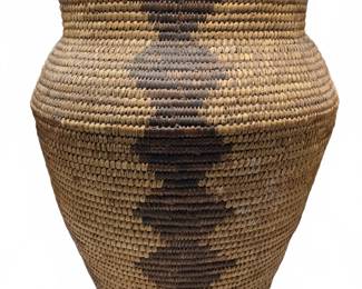 Antique African Large Handwoven Basket
