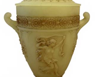 Northwood Dancing Ladies Covered Urn Lamp