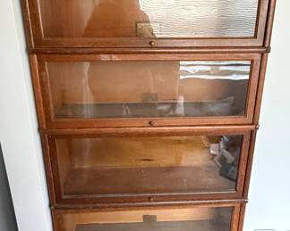 Globe-Wernicke English Oak Stacking Lawyers Cabinet