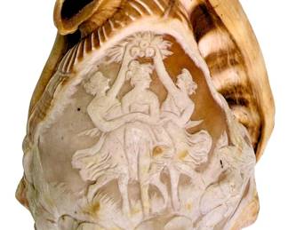 Antique Carved Conch Shell Cameo