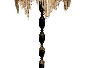 1950's Regency Asian Brass Floor Lamp