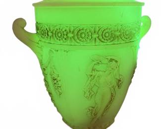 Northwood Dancing Ladies Covered Urn Lamp