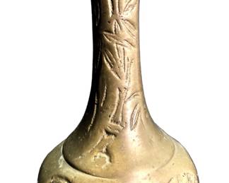 1900s Japanese Gilt Bronze Dragon Vase
