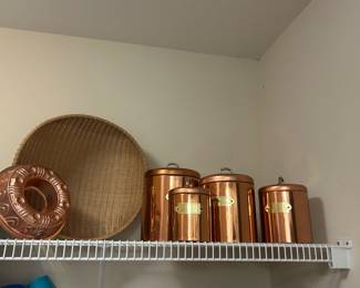 Copper canister set