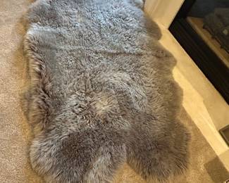 Sheep skin rug