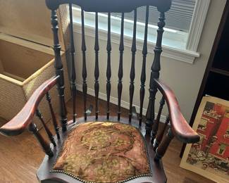 Vintage Tapestry seat rocker