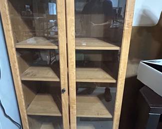 Glass front shelf