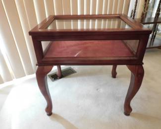 Glass Top Display Table