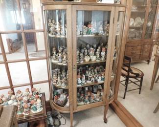 Curved Glass China Cabinet
