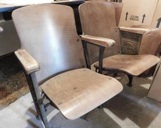 Auditorium Seats, w/cast frames, out of Leavenworth High School
