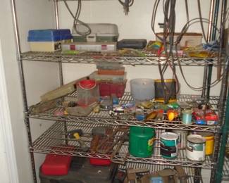 Shelves of tools