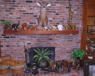 Cool elephant collection and Longaberger baskets