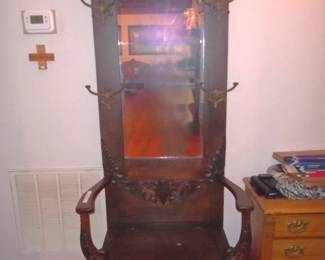 Antique Hall Tree
