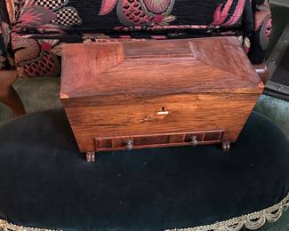 Antique cigar humidor