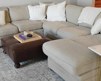 Entertainment room sofa wrap around & Coffee table asking $800 obo